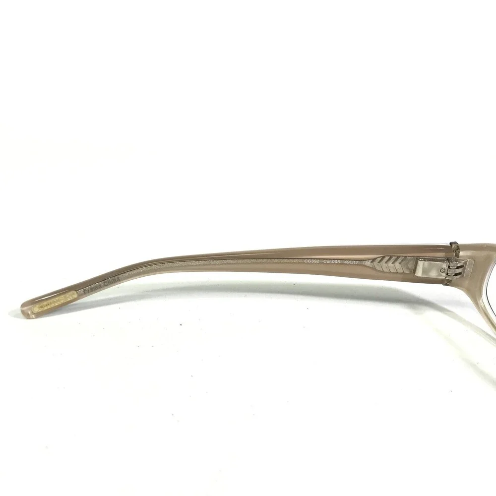 Covergirl Petite Eyeglasses Frames CG392 Col.005 Brown Round Full Rim 49-17-130